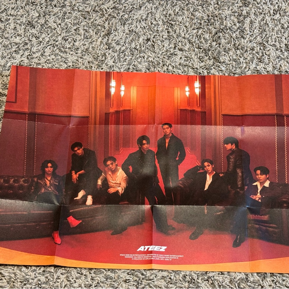 Official Ateez Golden Hour pt.3 In Your Fantasy Edition folded poster - Horizont